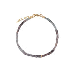 Shaded Purple Spinel Nugget Bracelet | 3mm 14k Gold Filled, Spinel