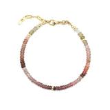 Mixed Stone Nugget  Bracelet | 3-5mm 14k Gold Filled, Multi Spinel