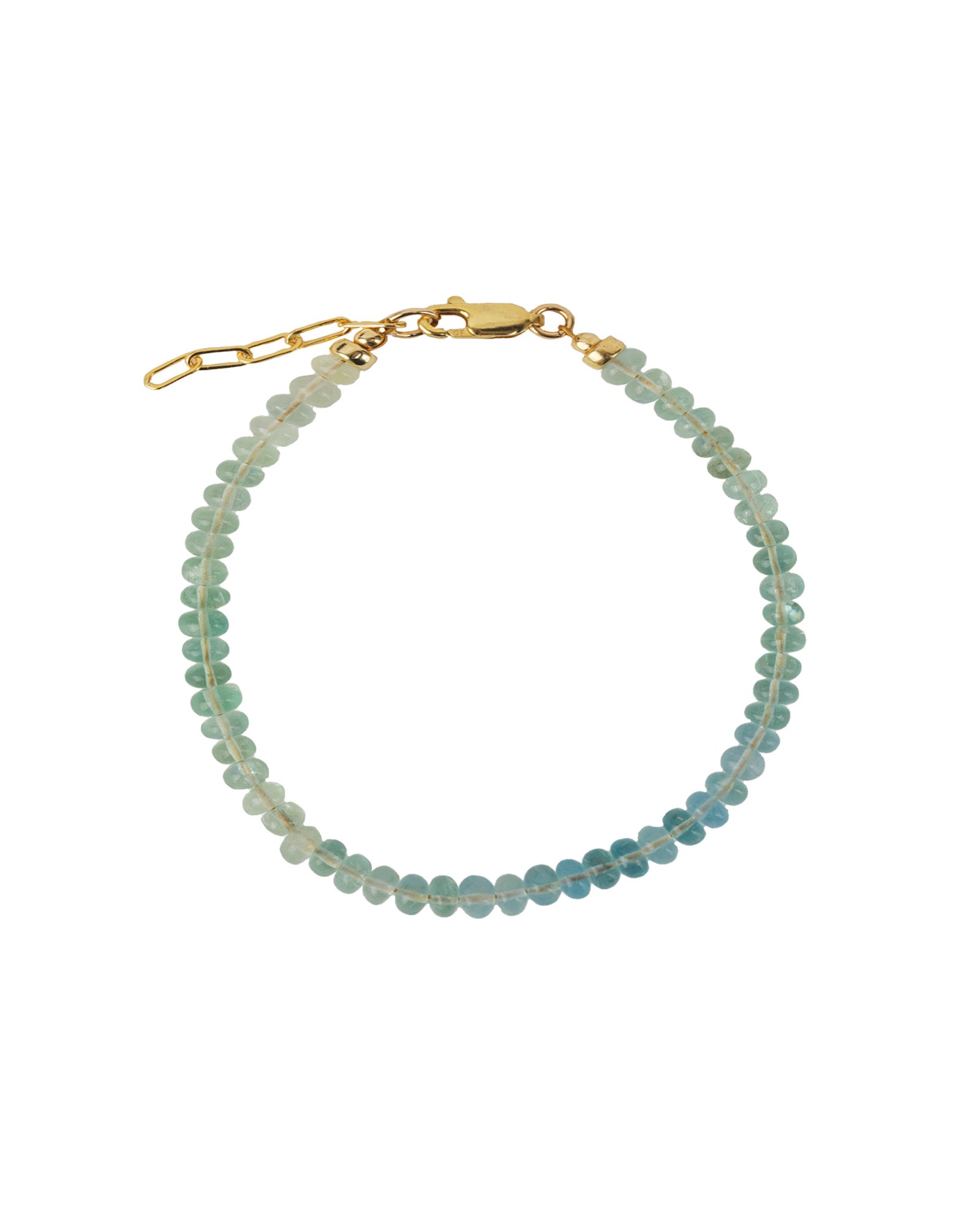 Mix Stone Bracelet | 3.5mm 14k Gold Filled, Fluorite