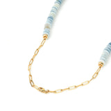 Gem Jar-Denim Opal Heishi Miyuki Necklace | 6.5mm-Necklaces-14k Gold Filled, Denim Opal-Blue Ruby Jewellery-Vancouver Canada