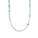 Gem Jar-Denim Opal Heishi Miyuki Necklace | 6.5mm-Necklaces-14k Gold Filled, Denim Opal-Blue Ruby Jewellery-Vancouver Canada