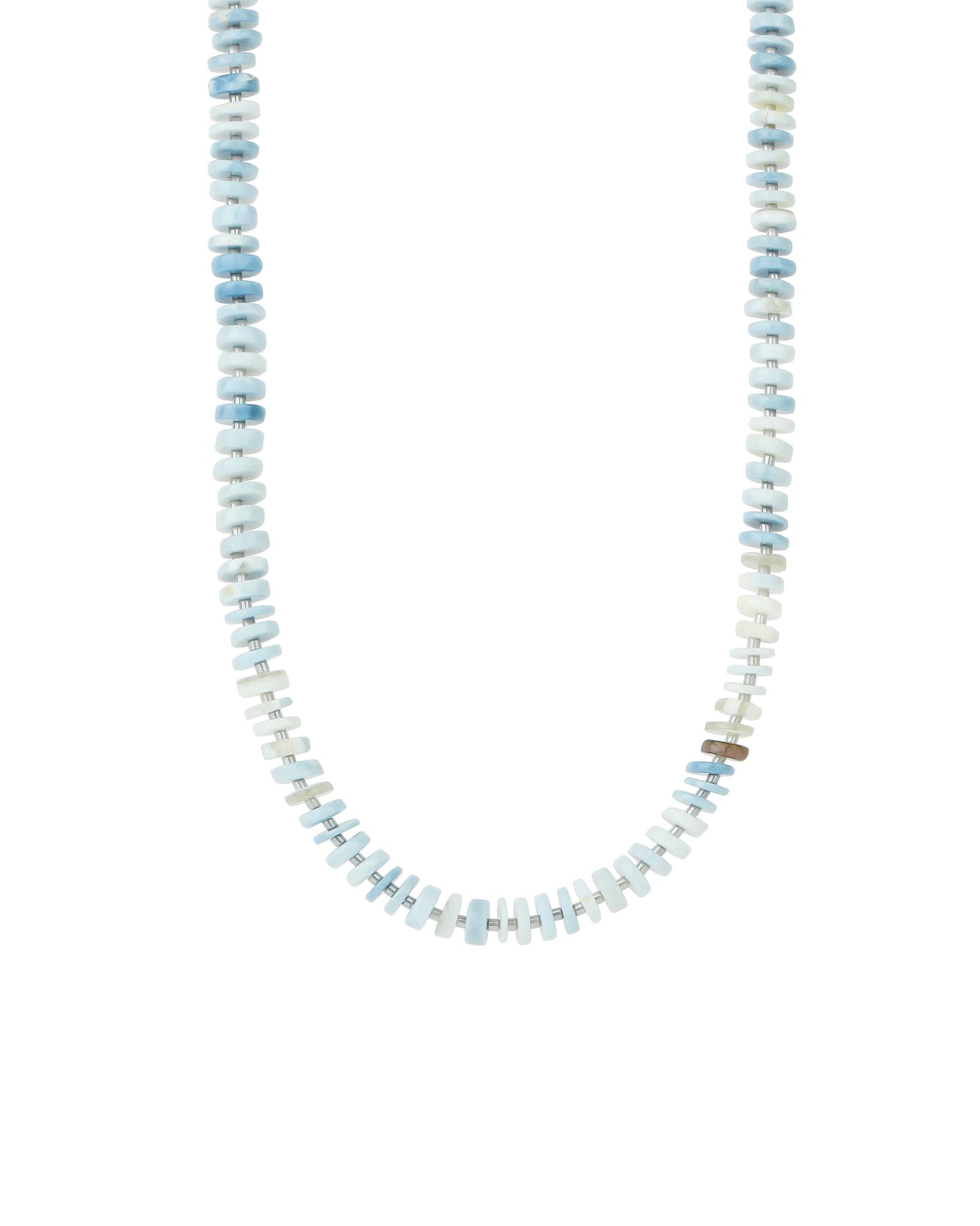 Gem Jar-Denim Opal Heishi Miyuki Necklace | 6.5mm-Necklaces-14k Gold Filled, Denim Opal-Blue Ruby Jewellery-Vancouver Canada