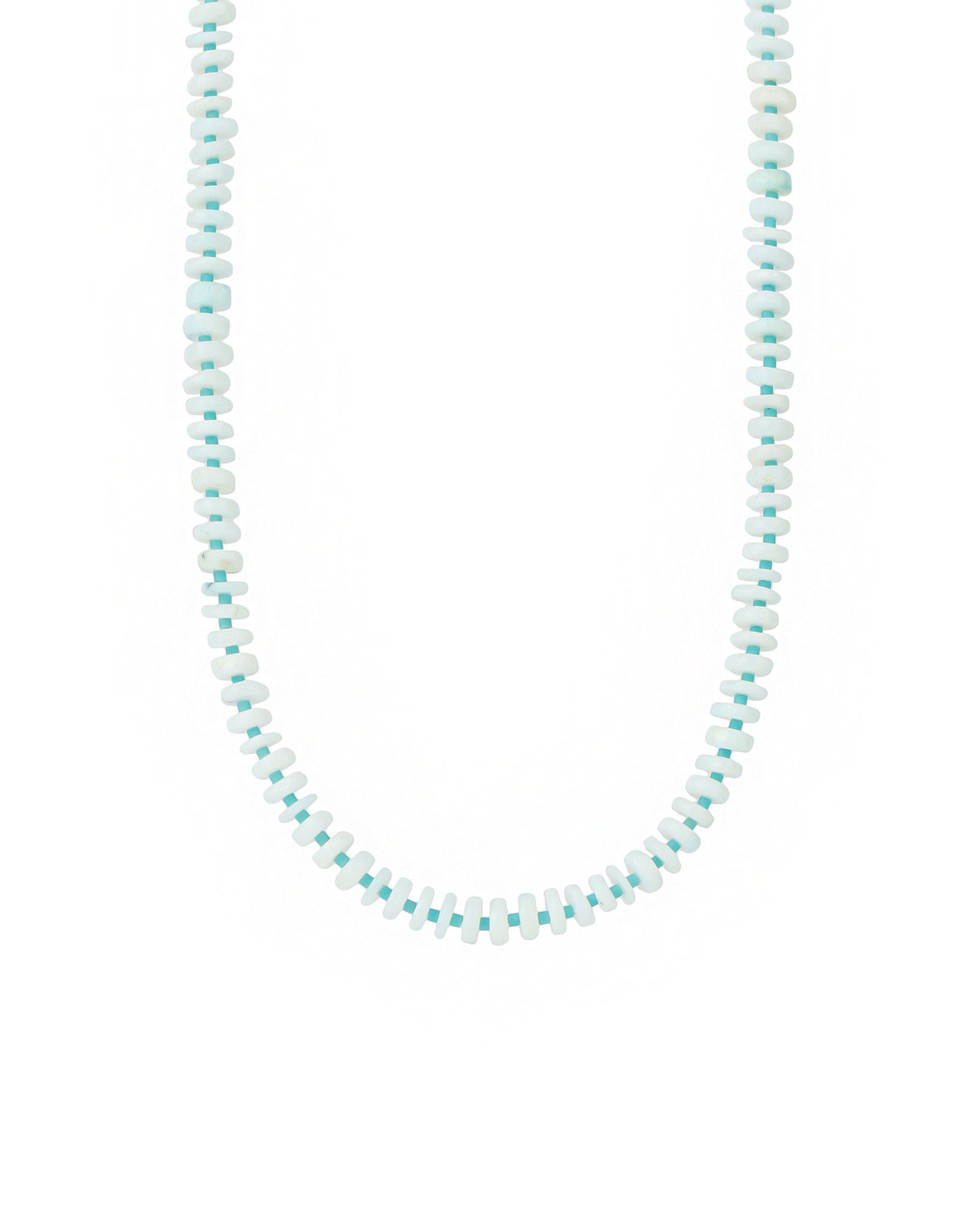 Gem Jar-Blue Opal Heishi Miyuki Necklace | 6.5mm-Necklaces-14k Gold Filled, Blue Opal-Blue Ruby Jewellery-Vancouver Canada