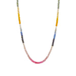 Gem Jar-Multi Sapphire Stone Necklace | 2.5mm-Necklaces-14k Gold Filled, Multi Sapphire-Blue Ruby Jewellery-Vancouver Canada