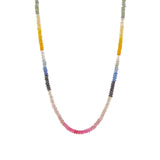 Gem Jar-Multi Sapphire Stone Necklace | 2.5mm-Necklaces-14k Gold Filled, Multi Sapphire-Blue Ruby Jewellery-Vancouver Canada