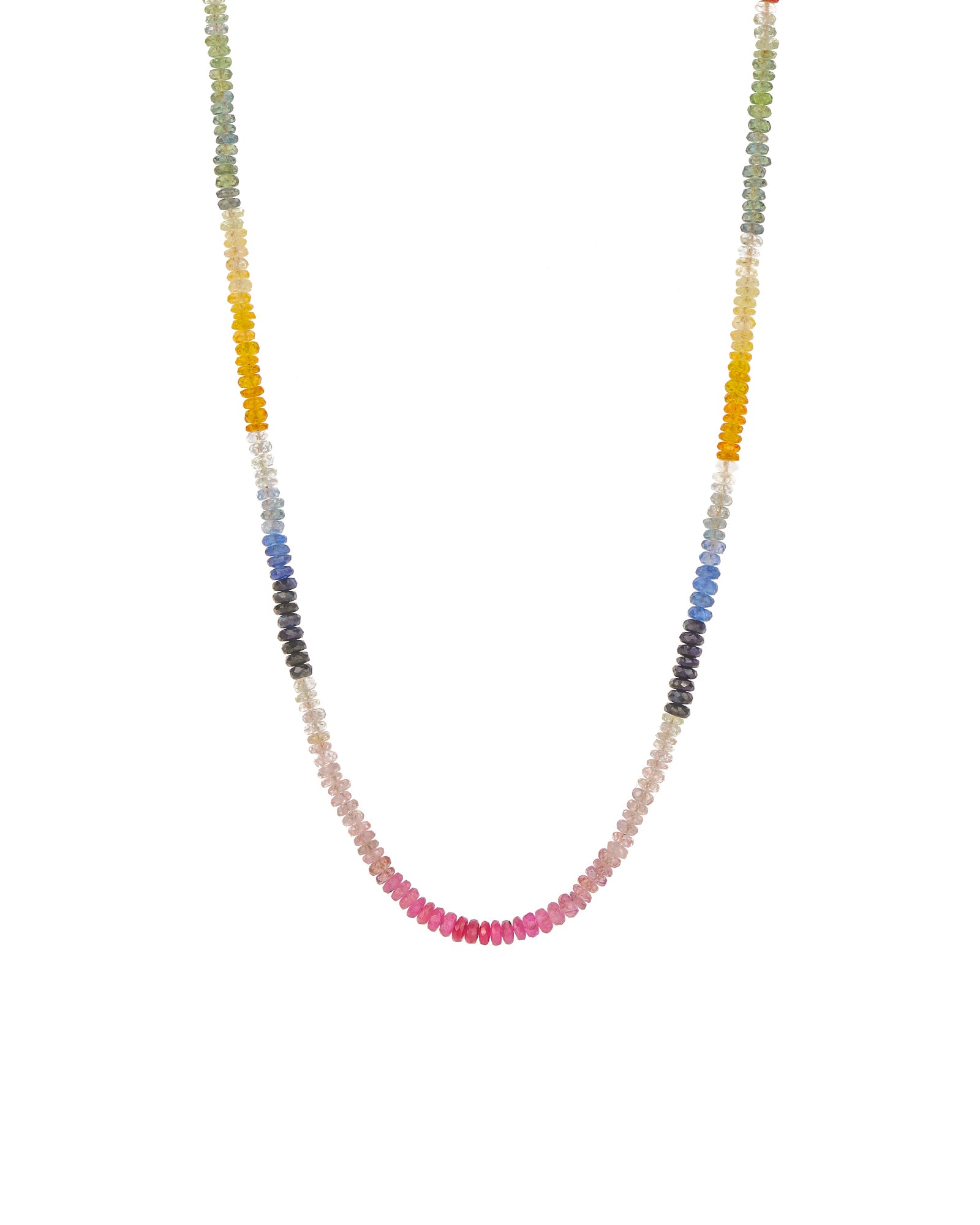 Gem Jar-Multi Sapphire Stone Necklace | 2.5mm-Necklaces-14k Gold Filled, Multi Sapphire-Blue Ruby Jewellery-Vancouver Canada