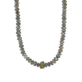 Labradorite Mix Stone Necklace | 6.5mm 14k Gold Filled, Aquamarine, Labradorite