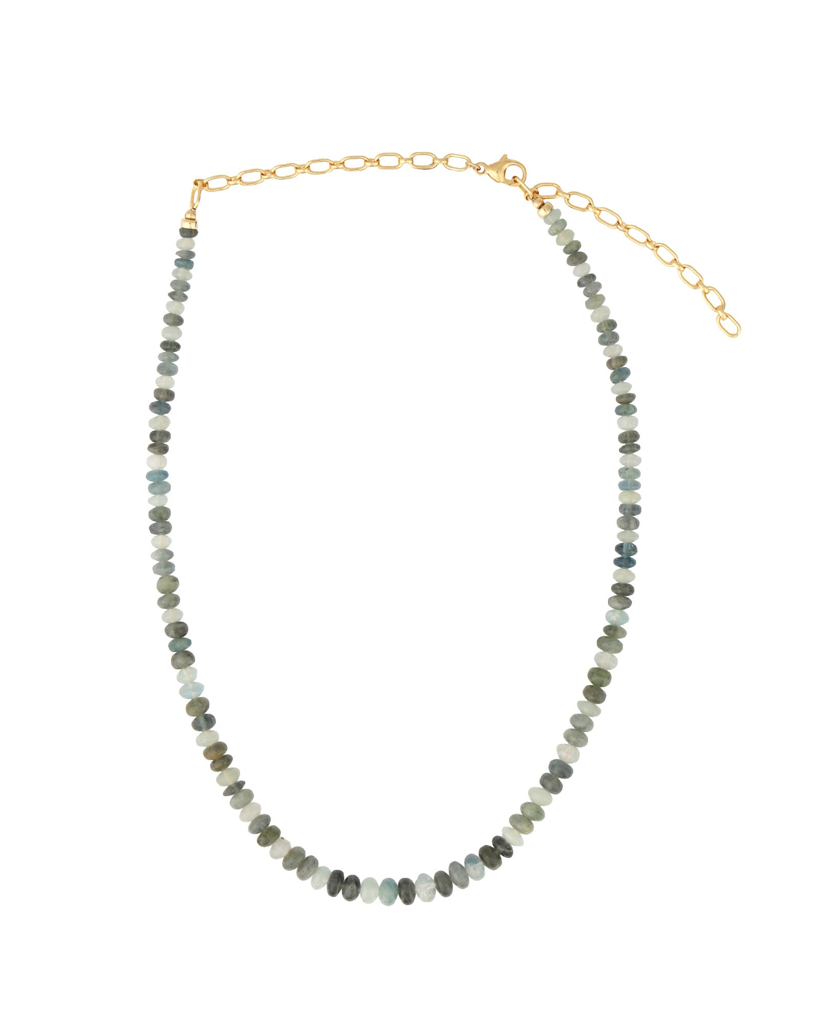 Gem Jar-Shaded Aquamarine Beaded Necklace-Necklaces-Blue Ruby Jewellery-Vancouver Canada