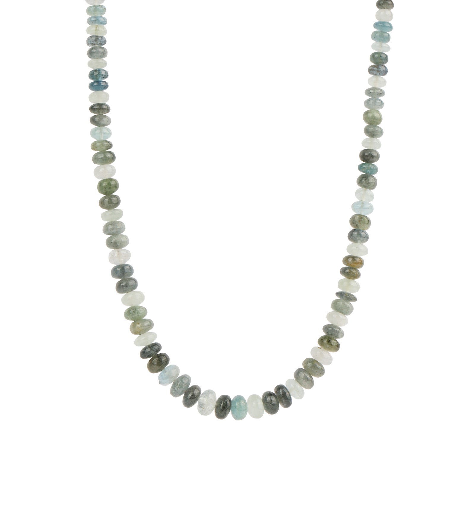 Gem Jar-Shaded Aquamarine Beaded Necklace-Necklaces-14k Gold Filled, Shaded Aquamarine-Blue Ruby Jewellery-Vancouver Canada