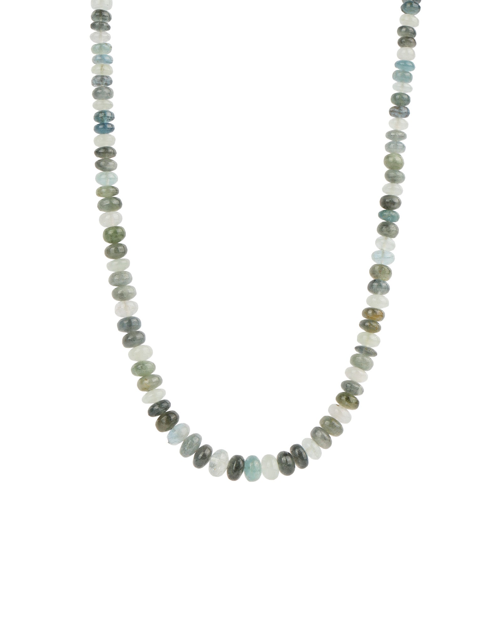 Gem Jar-Shaded Aquamarine Beaded Necklace-Necklaces-14k Gold Filled, Shaded Aquamarine-Blue Ruby Jewellery-Vancouver Canada