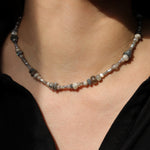 Mixed Stone + Pearl Necklace | 3.8mm 14k Gold Filled, White Pearl, Moonstone