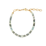 Gem Jar-Shaded Aquamarine Beaded Bracelet-Bracelets-14k Gold Filled, Shaded Aquamarine-Blue Ruby Jewellery-Vancouver Canada
