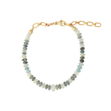 Gem Jar-Shaded Aquamarine Beaded Bracelet-Bracelets-14k Gold Filled, Shaded Aquamarine-Blue Ruby Jewellery-Vancouver Canada