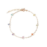Gem Jar-Floating Station Stone Bracelet-Bracelets-14k Gold Filled, Multi-Blue Ruby Jewellery-Vancouver Canada