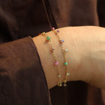 Gem Jar-Mixed Stone Station Bracelet-Bracelets-Blue Ruby Jewellery-Vancouver Canada