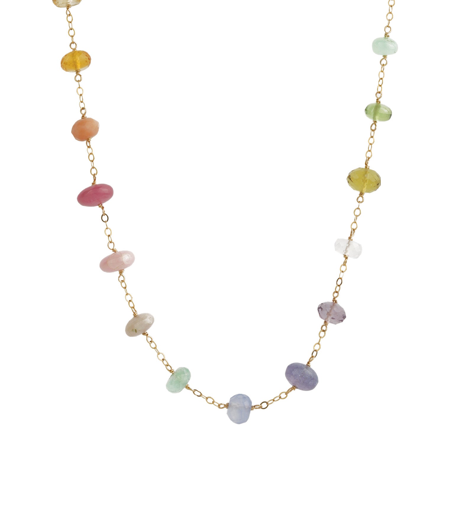 Gem Jar-Mixed Stone Satellite Necklace-Necklaces-Blue Ruby Jewellery-Vancouver Canada