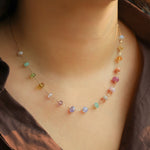 Gem Jar-Mixed Stone Satellite Necklace-Necklaces-Blue Ruby Jewellery-Vancouver Canada