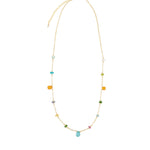 Gem Jar-Mixed Teardrop Stone Satellite Necklace-Necklaces-Blue Ruby Jewellery-Vancouver Canada