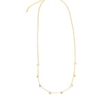 Gem Jar-Floating Stone Station Necklace-Necklaces-Blue Ruby Jewellery-Vancouver Canada