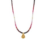 Gem Jar-Ruby Stone Charm Necklace-Necklaces-14k Yellow Gold, Diamond, Ruby-Blue Ruby Jewellery-Vancouver Canada