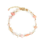 Gem Jar-Mixed Shape Station Bracelet-Bracelets-14k Gold Filled, Pink Opal-Blue Ruby Jewellery-Vancouver Canada