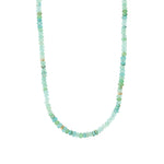 Gem Jar-Green Mix Three Rondelle Necklace | 4mm-Necklaces-14k Gold Filled, Aquamarine-Blue Ruby Jewellery-Vancouver Canada