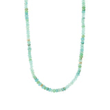 Gem Jar-Green Mix Three Rondelle Necklace | 4mm-Necklaces-14k Gold Filled, Aquamarine-Blue Ruby Jewellery-Vancouver Canada