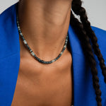 Gem Jar-Gradual Kyanite + Beryl Beaded Necklace-Necklaces-14k Gold Filled, Kyanite-Blue Ruby Jewellery-Vancouver Canada