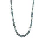 Gem Jar-Gradual Kyanite + Beryl Beaded Necklace-Necklaces-14k Gold Filled, Kyanite-Blue Ruby Jewellery-Vancouver Canada