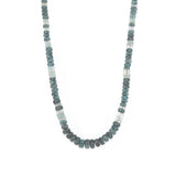 Gem Jar-Gradual Kyanite + Beryl Beaded Necklace-Necklaces-14k Gold Filled, Kyanite-Blue Ruby Jewellery-Vancouver Canada