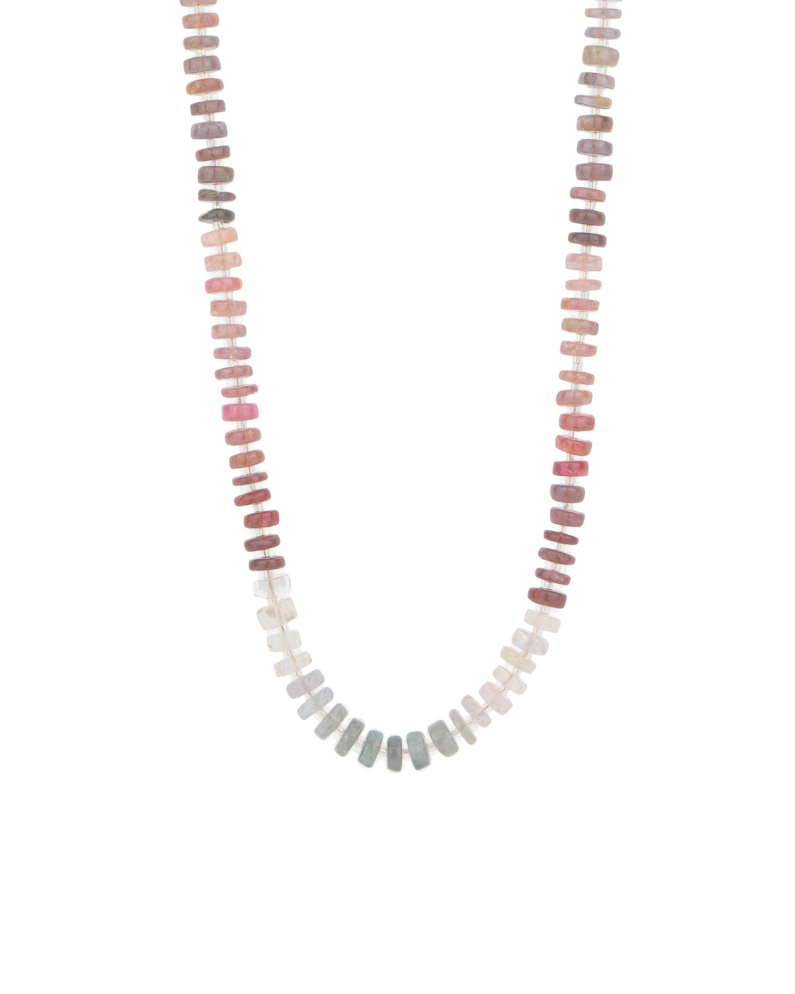 Heishi Stone Necklace | 6mm 14k Gold Filled, Multi Spinel