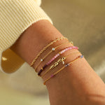 Quiet Icon-Mama CZ Drop Bracelet-Bracelets-Blue Ruby Jewellery-Vancouver Canada