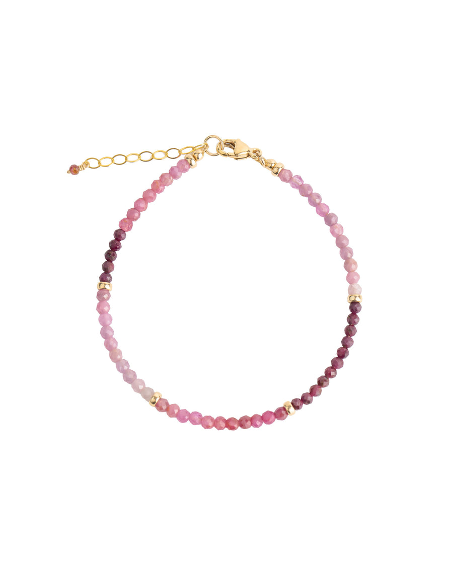 Gem Jar-Ruby Nugget Bracelet-Bracelets-14k Gold Filled, Ruby-Blue Ruby Jewellery-Vancouver Canada