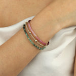 Gem Jar-Emerald Nugget Bracelet-Bracelets-14k Gold Filled, Emerald-Blue Ruby Jewellery-Vancouver Canada
