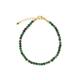 Gem Jar-Emerald Four Rondelle Bracelet | 3mm-Bracelets-14k Gold Filled, Emerald-Blue Ruby Jewellery-Vancouver Canada