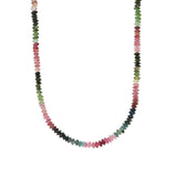 Mix Tourmaline Necklace | 4mm 14k Gold Filled, Tourmaline