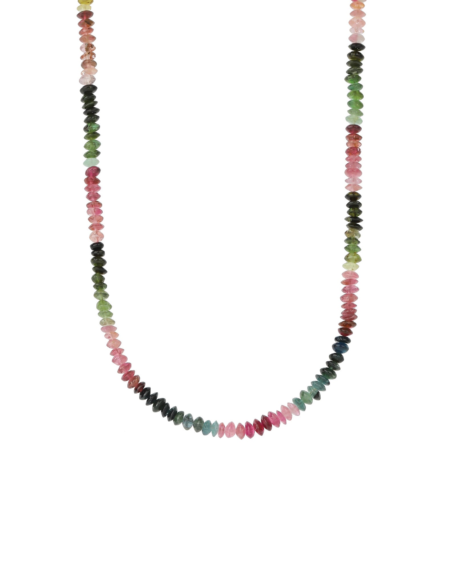 Mix Tourmaline Necklace | 4mm 14k Gold Filled, Tourmaline