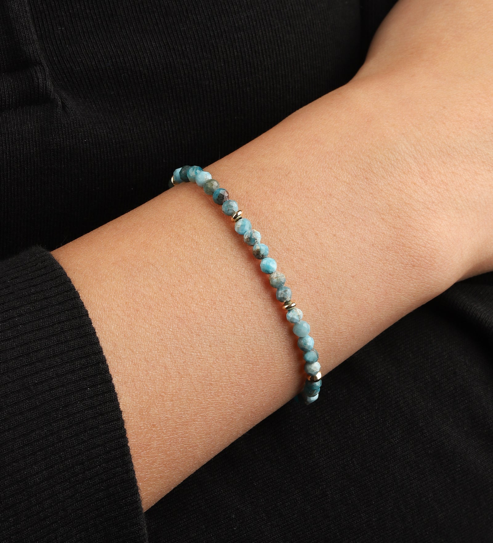 Gem Jar-Mix Stone Saucer Bracelet | 4mm-Bracelets-Blue Ruby Jewellery-Vancouver Canada