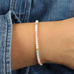 Gem Jar-Mix Stone Three Saucer Bracelet | 4mm-Bracelets-Blue Ruby Jewellery-Vancouver Canada