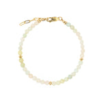 Mixed Stone Saucer Bracelet | 4mm 14k Gold Filled, Aquamarine