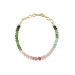 Mixed Tourmaline Bracelet | 5mm 14k Gold Filled, Tourmaline