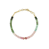 Mixed Tourmaline Bracelet | 5mm 14k Gold Filled, Tourmaline