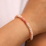 Gem Jar-Pink Opal Heishi Miyuki Bracelet | 6.5mm-Bracelets-Blue Ruby Jewellery-Vancouver Canada
