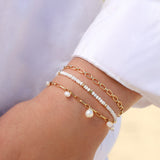 Gem Jar-Shaded Blue Opal Beaded Bracelet | 3mm-Bracelets-Blue Ruby Jewellery-Vancouver Canada