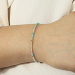 Gem Jar-Amazonite Beaded Bracelet | 2mm-Bracelets-Blue Ruby Jewellery-Vancouver Canada
