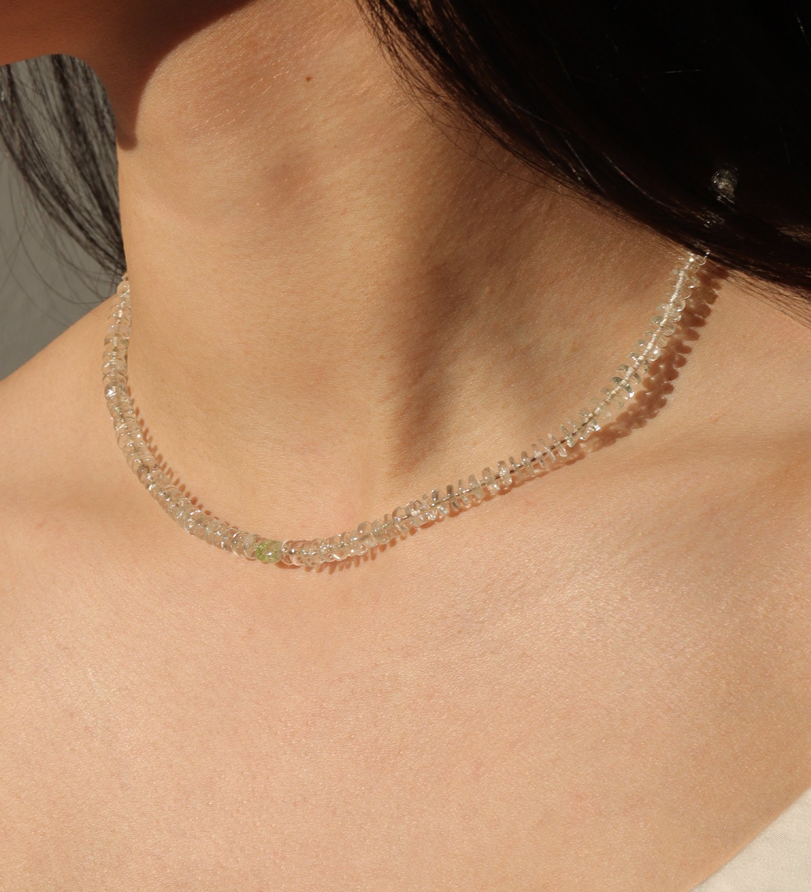 Gem Jar-Heishi Miyuki Stone Necklace | 6mm-Necklaces-Blue Ruby Jewellery-Vancouver Canada