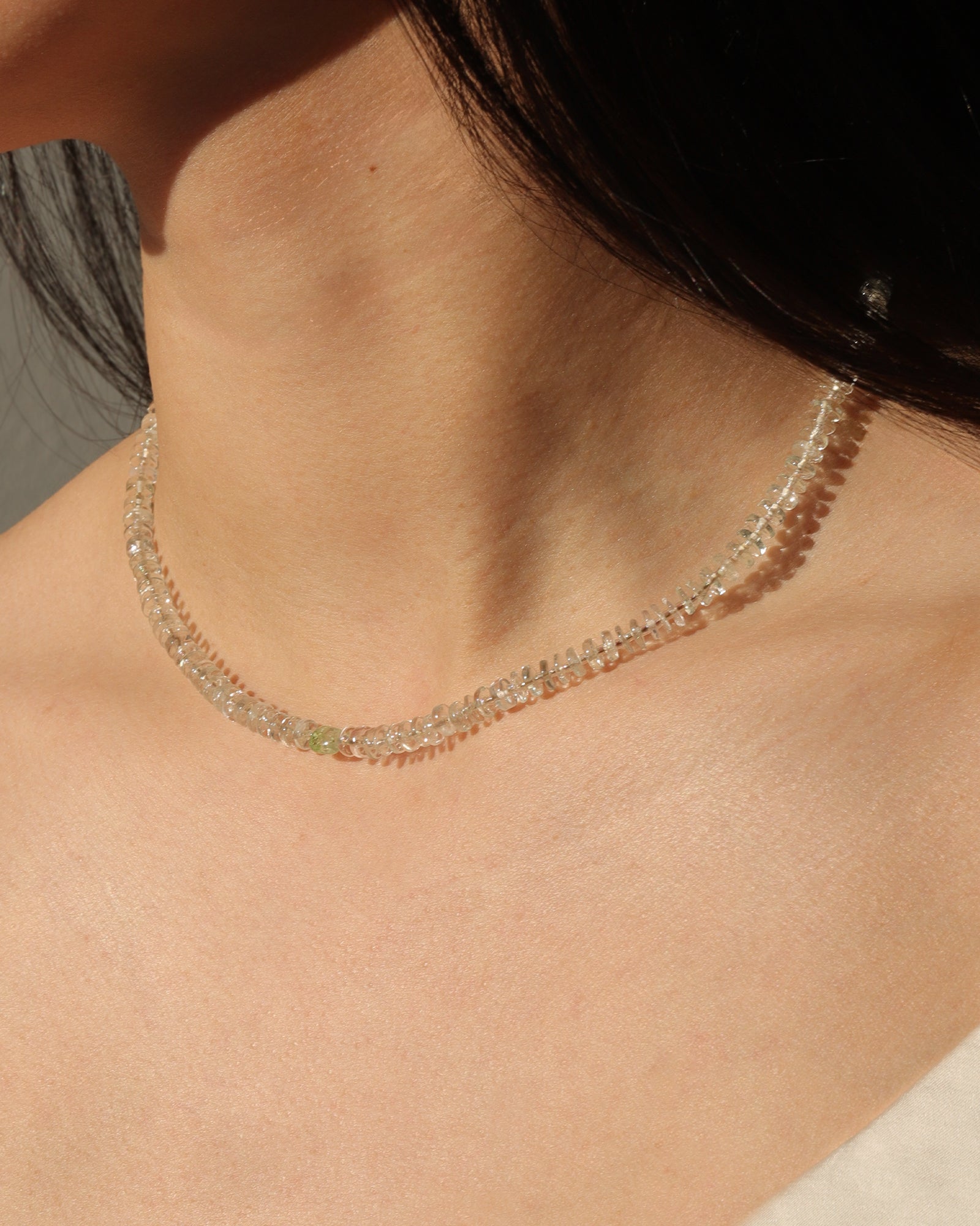 Gem Jar-Heishi Miyuki Stone Necklace | 6mm-Necklaces-Blue Ruby Jewellery-Vancouver Canada