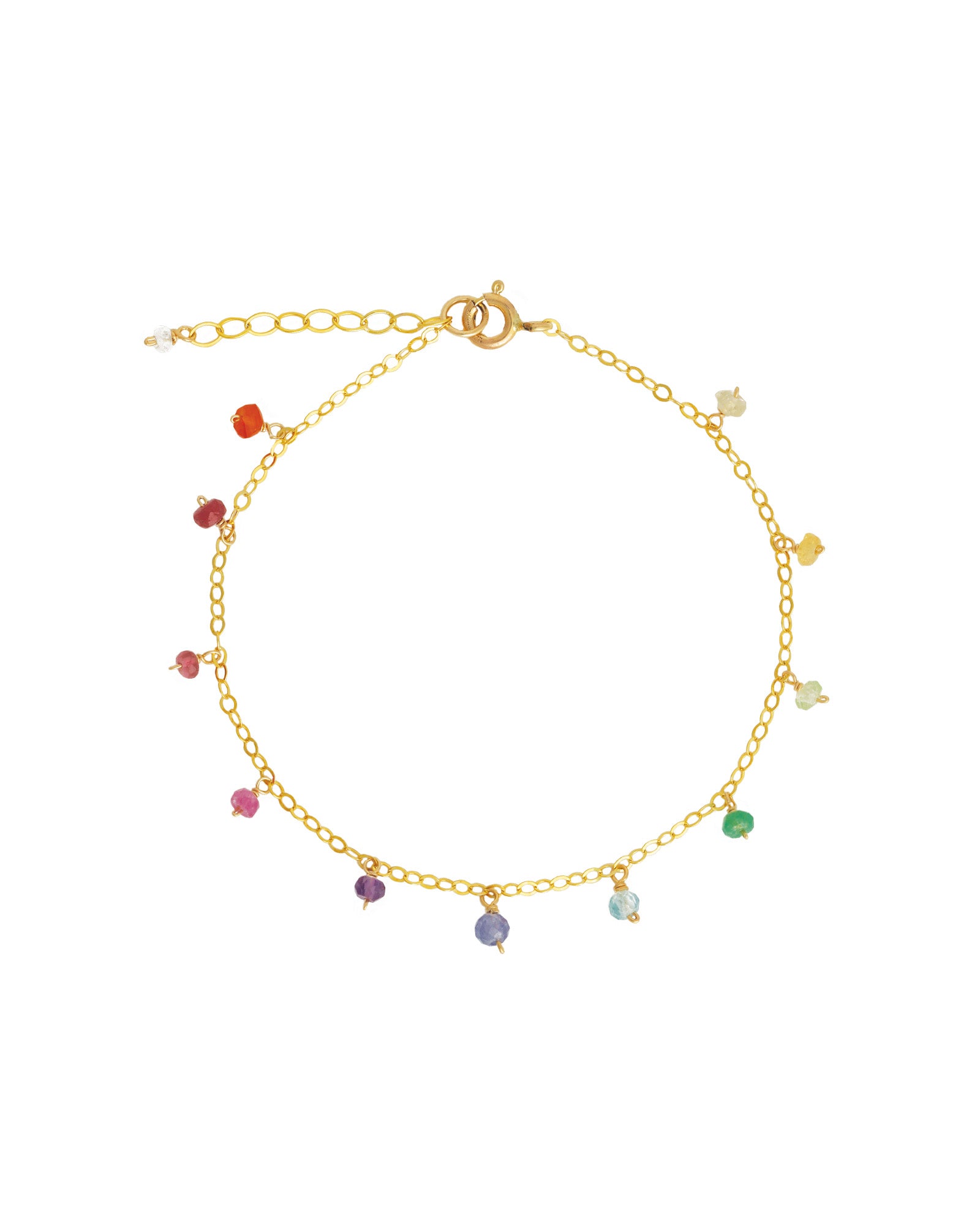 Gem Jar-Shaker Mixed Stone Bracelet-Bracelets-14k Gold Filled, Multi-Blue Ruby Jewellery-Vancouver Canada