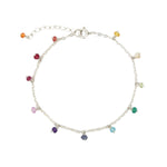 Shaker Mixed Stone Bracelet Sterling Silver, Multi