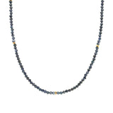 Gem Jar-Blue Sapphire Five Rondelle Necklace | 3mm-Necklaces-14k Gold Filled, Blue Sapphire-Blue Ruby Jewellery-Vancouver Canada